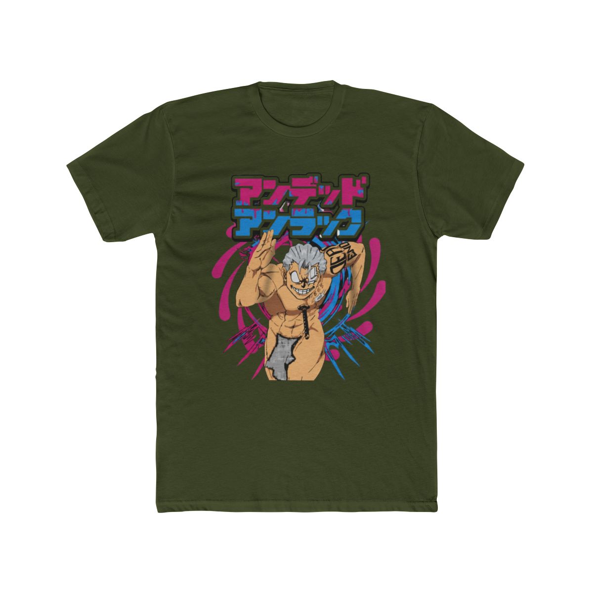Andy Undead Unluck Manga Anime T Shirt,Black color,size 4XL - alternate angle 4, merchandise
