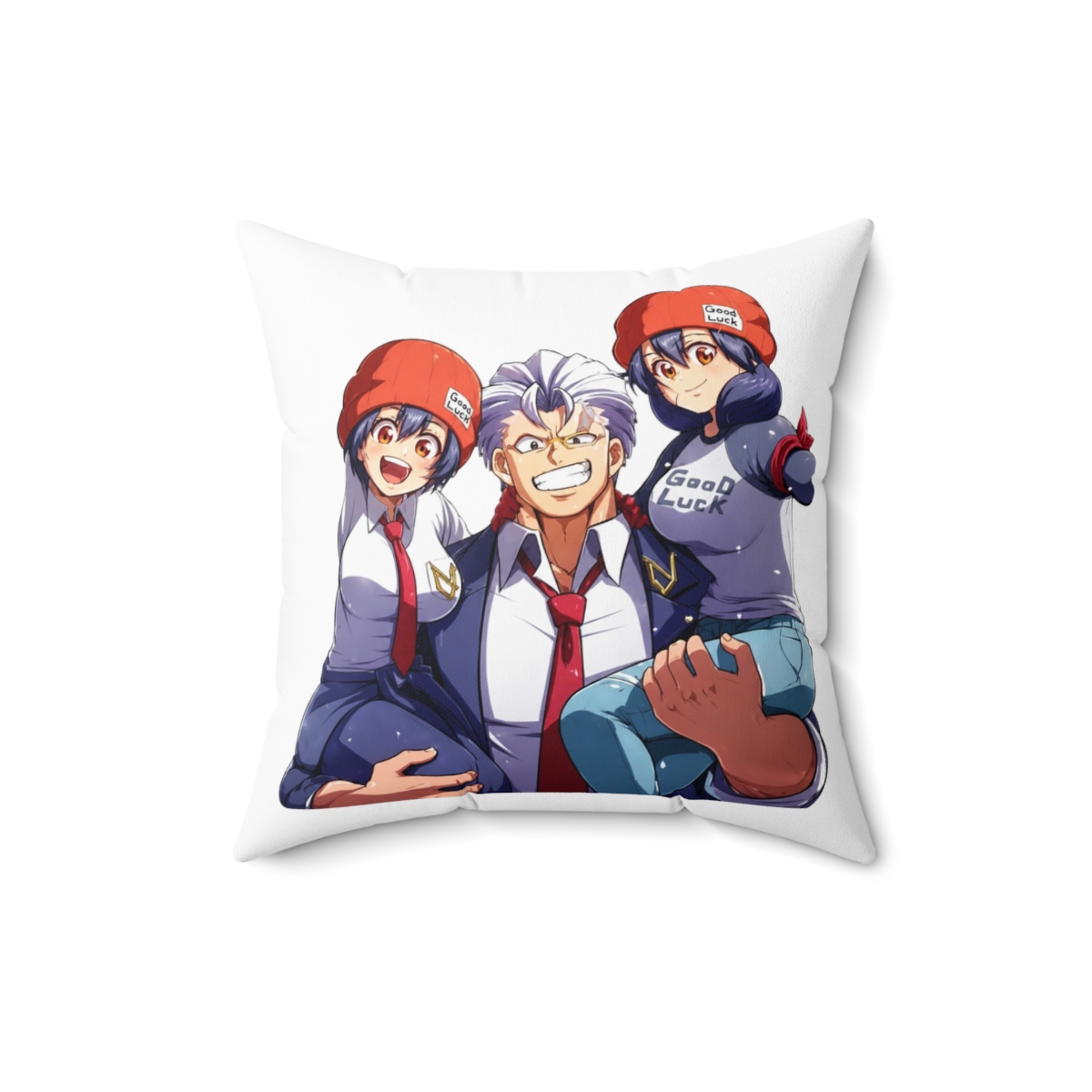 Undead Unluck Andy Strong Throw Pillow - alternate angle 2, merchandise