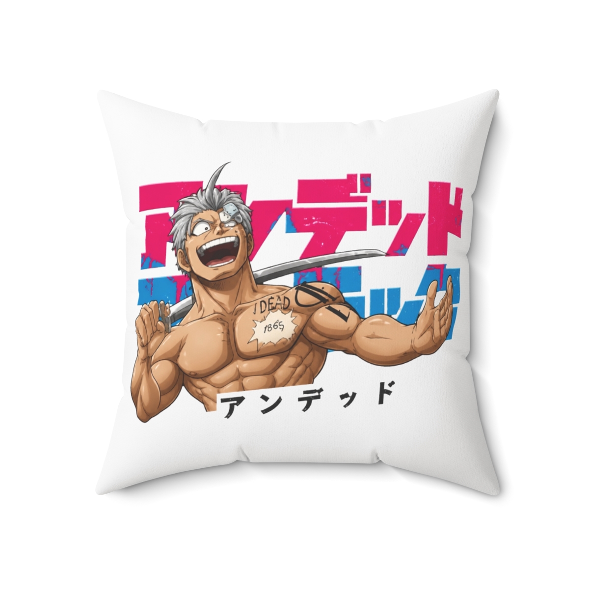 Undead In Japanese Throw Pillow | Undead Unluck - alternate angle 5, merchandise