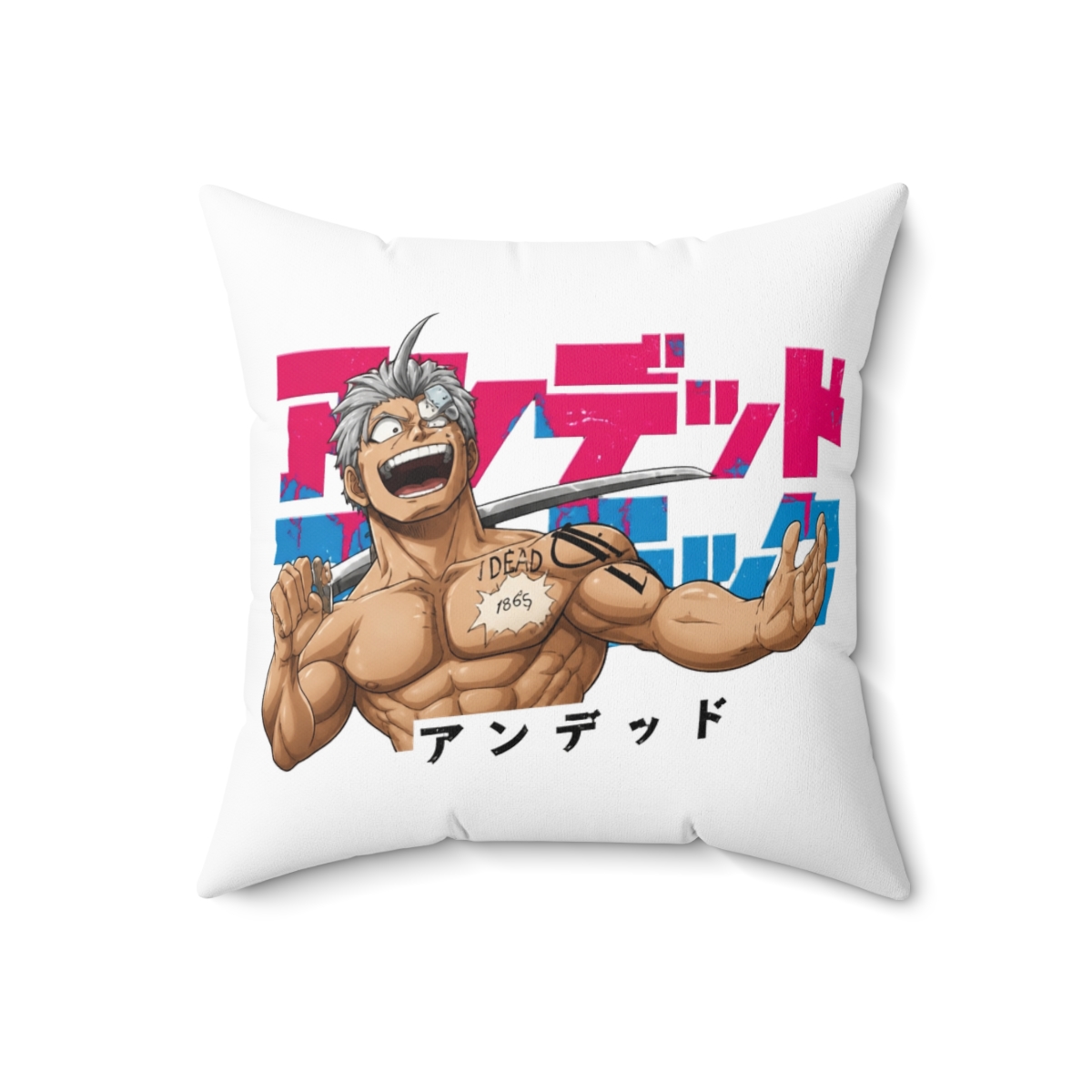Undead In Japanese Throw Pillow | Undead Unluck - alternate angle 3, merchandise