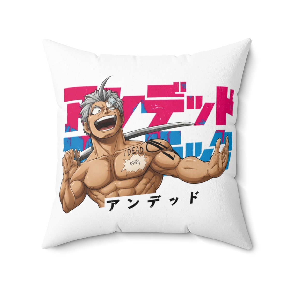 Undead In Japanese Throw Pillow | Undead Unluck - alternate angle 4, merchandise
