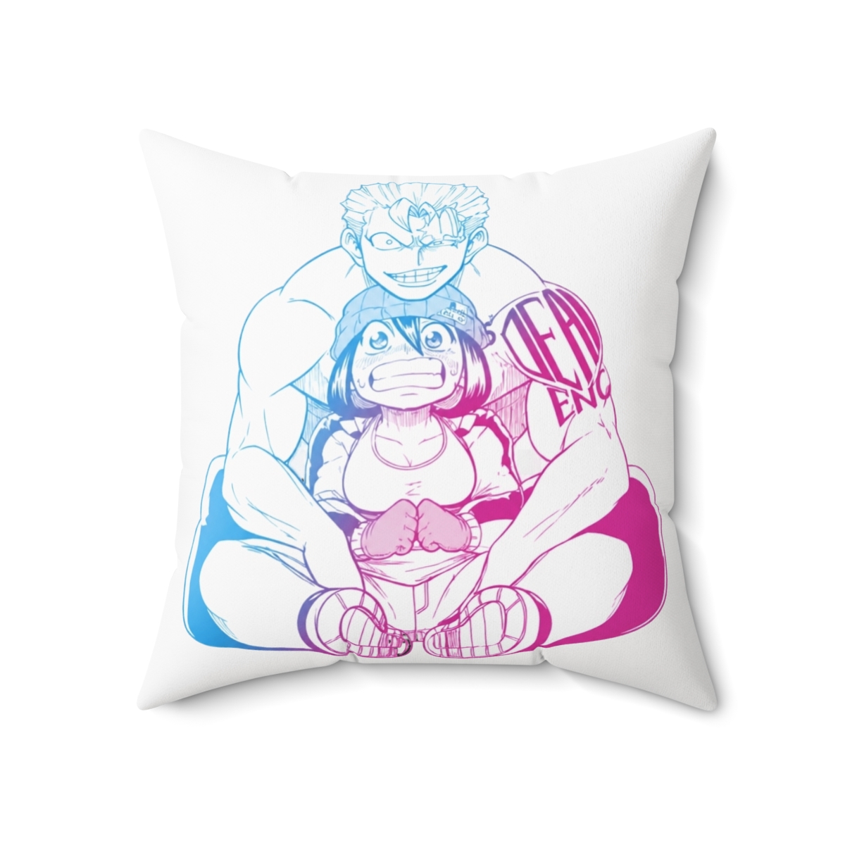 Andy And Fuuko Throw Pillow | Undead Unluck - alternate angle 5, merchandise
